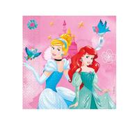 Procos- Tovaglioli Carta FSC Disney Princess Live Your Story (33x33cm, Doppio Velo), 20 Pezzi Folat 33x33cm-20, Multicolore, 93849P