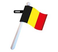 Folat- Bandiera a cricchetto Belgio, Multicolore, 31528