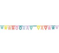 Folat - Banner con lettere Evviva Yay - 1,6 m