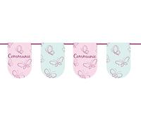 Folat Bunting Garland Comunione Girl-6 m, Rosa, 22190