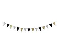 Folat- Bunting Garland XS Glitter, Colore Multi Colors, 18970