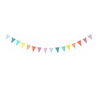 Folat- Bunting Garland XS Pastello, Colore Multi Colors, 18972