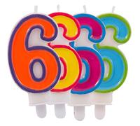 Folat - Candela Numero 6 Colorata