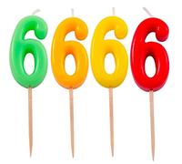 Folat - Candela numero 6 colori al neon