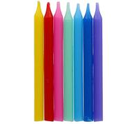 Folat Candele Color Pop 6cm-24 pezzi, Nessun numero, Multicolore, 18796