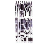 Folat Candele Marmo Nero-10 cm-24 pezzi-Decorazioni Torta adatto Feste di Compleanno, Anniversario, Matrimonio, Baby Shower, Nero, 10 cm, 24195