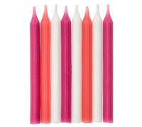 Folat Candele Rosa-6 cm-16 pezzi-Decorazioni Torta adatto Feste di Compleanno, Anniversario, Matrimonio, Baby Shower, 6 cm, 24203