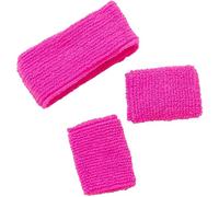 Folat - Fasce per il sudore Neon Pink - 3 pezzi