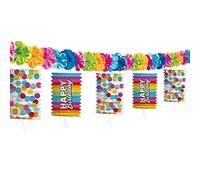 Folat - Ghirlanda Lampion Rainbow Bday - 3,6 metri