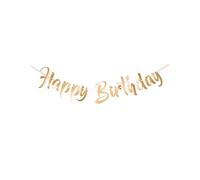 Folat - Happy Birthday Lusso Banner Di Lettera D'oro - 1m