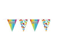 Folat- Linea di Bandiera Rainbow Bday-6 Metri, Multicolore, 65827