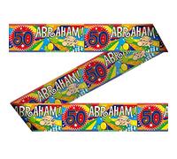 Folat- Nastro barricato 50 ° Compleanno Abraham Super Party-15 m, Multicolore, 22426