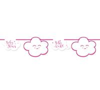 Folat Nube A bandiera Per Baby Shower Ragazza, Colore Rosa, 65367