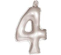 Folat - Numero Gonfiabile 4 Argento