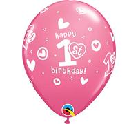 Folat - Palloncini 1 ° compleanno ragazze - 25 pezzi