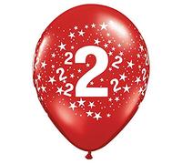 Folat - Palloncini 2 Anni Stelle 28 cm - 100 pezzi