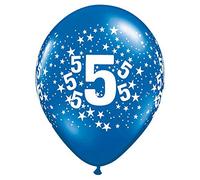 Folat - Palloncini 5 Anni Stelle 28 cm - 100 pezzi