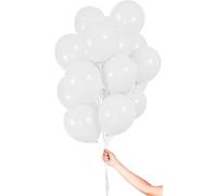Folat - Palloncini Bianchi con Nastro 23cm - 30 pezzi