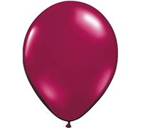 Folat - Palloncini metallizzati rosso bordeaux - 50 pezzi