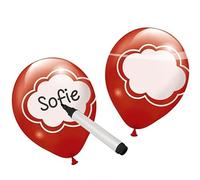 Folat - Palloncini scrivibili multicolore- 6 pezzi, taglia unica