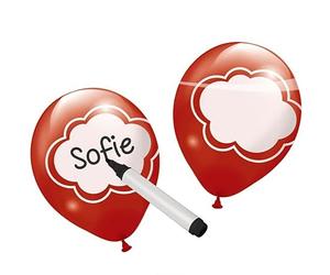 Folat - Palloncini scrivibili multicolore- 6 pezzi, taglia unica