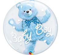 Folat - Palloncino Bolle Orso Neonato, Blu, 61 m