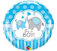 Folat - Palloncino foil blu bambino nascita "È un maschio!" - 45 cm