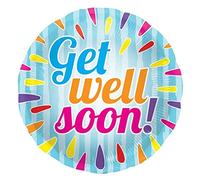Folat - Palloncino Foil Get Well Soon Multicolore - 45 cm