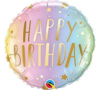 Folat - Palloncino Foil 'Happy Birthday' Ombre & Stelle - 45 cm