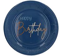 Folat - Piatti Monouso Elegant True Blue 23cm - 8 pezzi