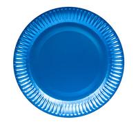 Folat - Piatti Usa E Getta Color Azzurro Opaco - 23 cm - 8 Pezzi