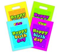 Folat - Sacchetti per Feste Happy Birthday Stars - 8 Pezzi