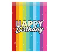Folat - Sacchetti per feste Rainbow Bday - 8 pezzi