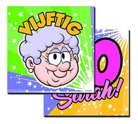 Folat - Servetten - Sarah - Regenboog - 20 Pezzi - 33 x 33 cm