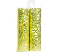 Folat - Stelle filanti olografiche oro 4m - 2 pezzi