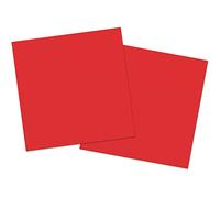 Folat Tovaglioli rossi 33x33cm-20 pezzi, Rosso, 50642