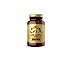 Folato 666 mcg DFE (acido folico 400 mcg) 250 Compresse Solgar