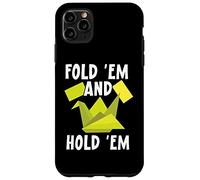 Fold 'em and hold 'em Paper Art Origami Paper Japanese Art Custodia per iPhone 11 Pro Max