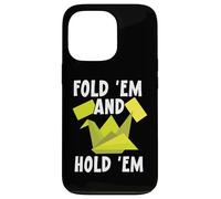 Fold 'em and hold 'em Paper Art Origami Paper Japanese Art Custodia per iPhone 13 Pro