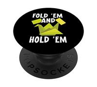 Fold 'em and hold 'em Paper Art Origami Paper Japanese Art PopSockets PopGrip Adesivo