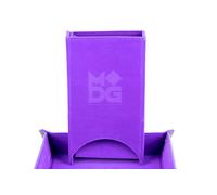 Fold Up Velvet Dice Tower: Purple