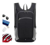 Foldable Backpack, Lightweight Travel Bag, Fold-Up Organizer Pack, Adjustable Strap Rucksack, Compact Utility, for Travel, Sport, Outdoor, Commuting, Gym, Hiking, Essentials, Keys, Cards
