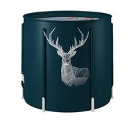 Foldable Bathtub for Adults - Portable Soaking Shower Barrel with Cover | Lightweight Folding Tub for Shower Stall, SPA, Relaxation & Ice Bath Recovery