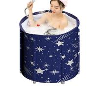 Foldable Bathtub, Shower Soaking Barrel,Adults Folding Bathtub, Portable, Lightweight,27.56x25.59 inches for Soaking, SPA, and Ice Bath, Sturdy Design