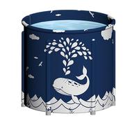 Foldable Bathtub, Shower Soaking Barrel for Relaxation, Lightweight Folding Tub for Adults, Ideal for Shower Stall, Soaking, Ice Bath, Convenient and Space-Saving, 27.56x25.59 in