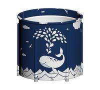 Foldable Bathtub, Shower Soaking Barrel for Relaxing, Lightweight Adult Folding Bath Tub, Portable SPA Soaking for Shower Stall & Ice, 27.56x25.59 inches