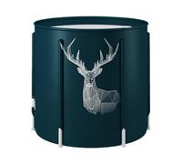 Foldable Bathtub, Shower Soaking Barrel for Relaxing, Lightweight Adult Folding Bath Tub, Portable SPA Soaking for Shower Stall & Ice, 27.56x25.59 inches