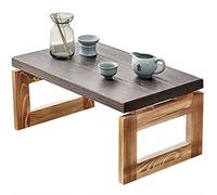 Foldable bay Window Zen Tea Low Table Japanese- Style Tatami bay Window Meditation Table Home Coffee Table Retro Coffee Table (Size : 50x35x27cm)