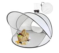 Foldable Beach Tent | Instant Setup Beach Shelter | 130x130x100cm Summer Camping Cabana | Portable Sun Shade UV Resistant Windproof Outdoor Canopy Lightweight Design for 2-3 People Fishing