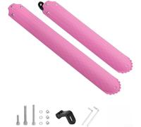 Foldable Bike Mudguard 14-22 Inch Adjustable Angle(Pink) | Collapsible design, saves space, fits backpacks, ideal for commuters and travelers